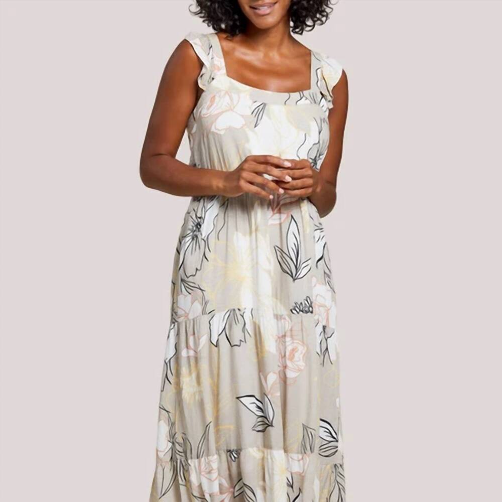 NEW TRIBAL women's sleeveless maxi dress in grey